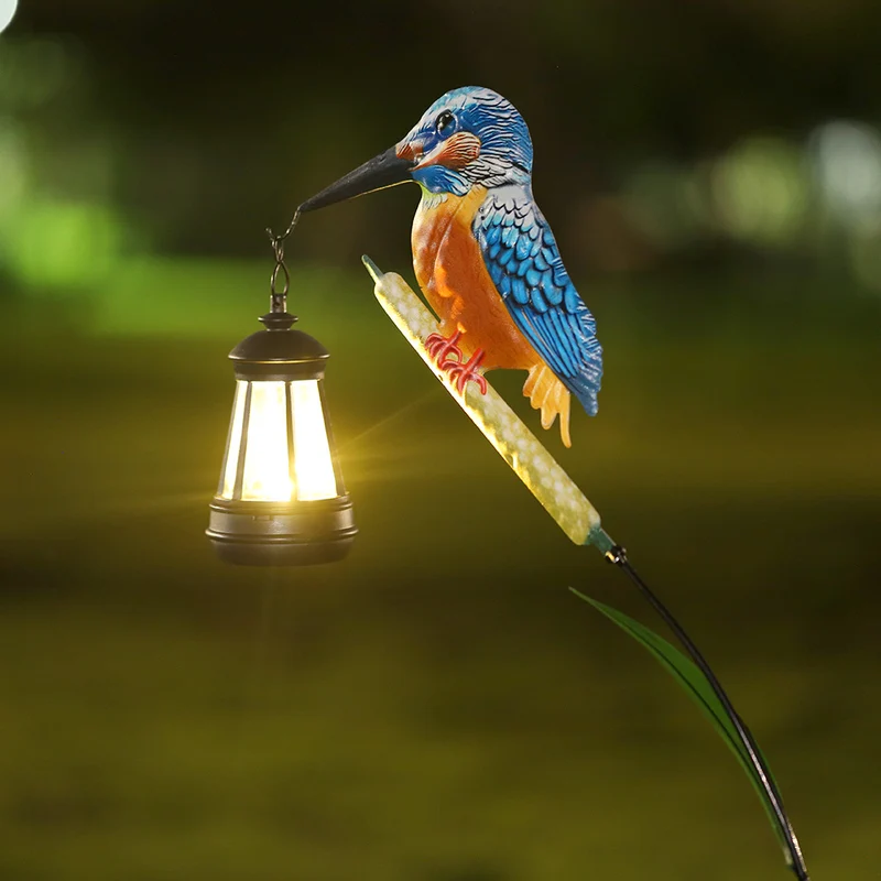 Dekorative Solar-Flamingo-Gartenstecker-Lampe mit verstellbarem Metallarm und integrierter LED Skanto