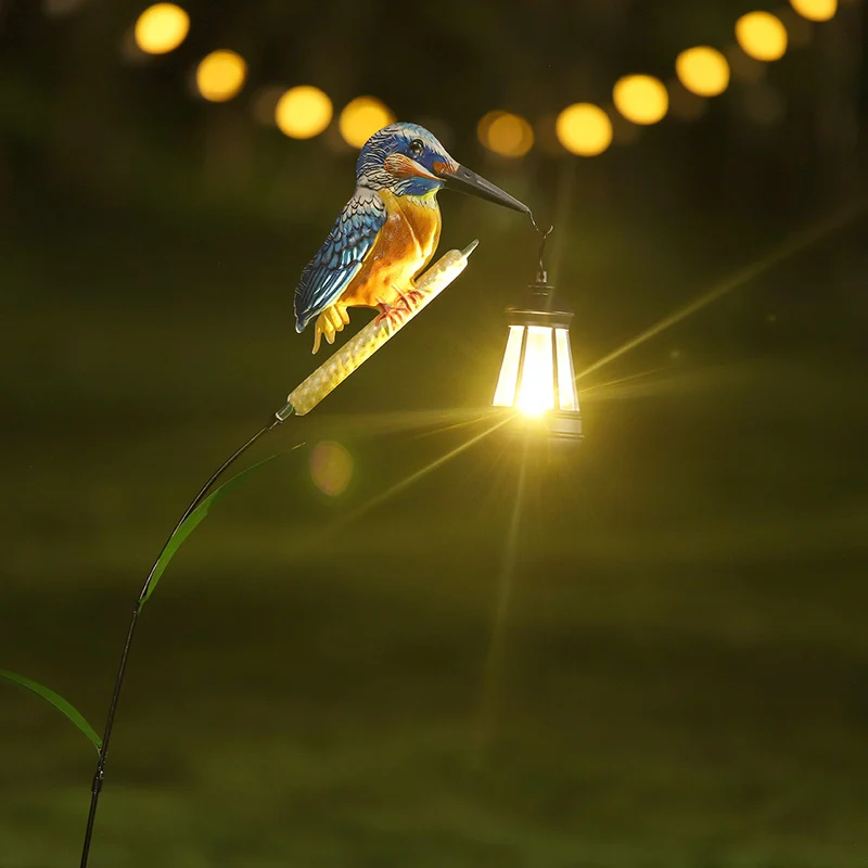 Dekorative Solar-Flamingo-Gartenstecker-Lampe mit verstellbarem Metallarm und integrierter LED Skanto
