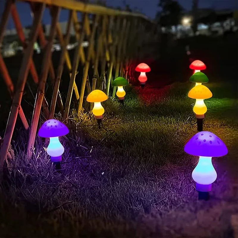 Fantastische Pilz-LED-Erdspießleuchten für Gartenwege mit wetterfestem Design Skanto
