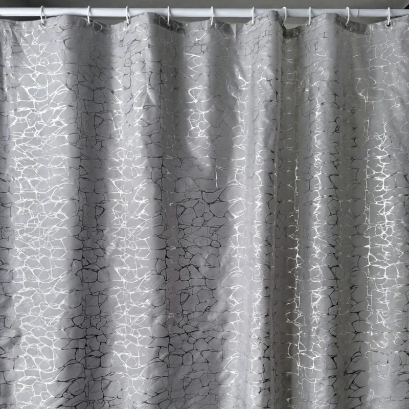 Eleganter strukturierter Duschvorhang Skanto