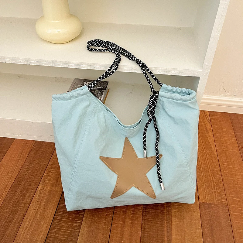 Lässige Zugband-Eimer-Tasche