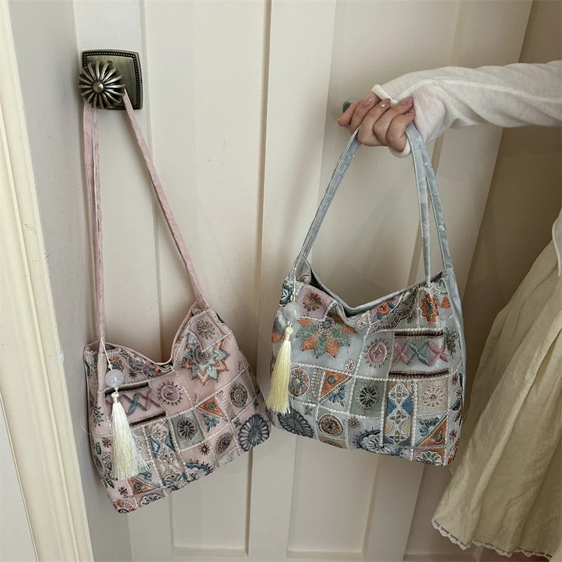 Bohemian Patchwork Schultertasche