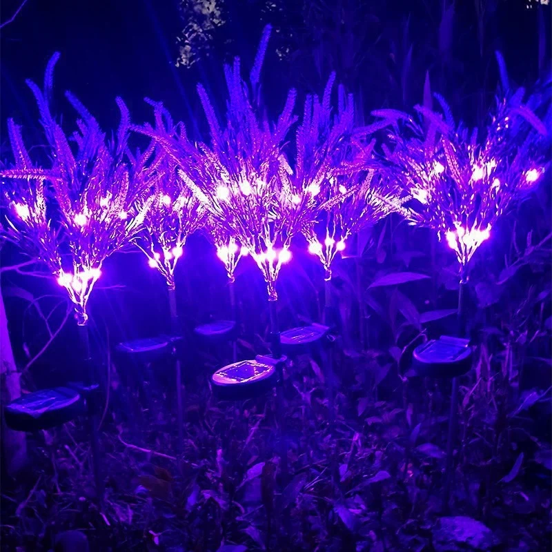 Skanto Solar LED Faux Lavendel Gartensteckerleuchte Skanto