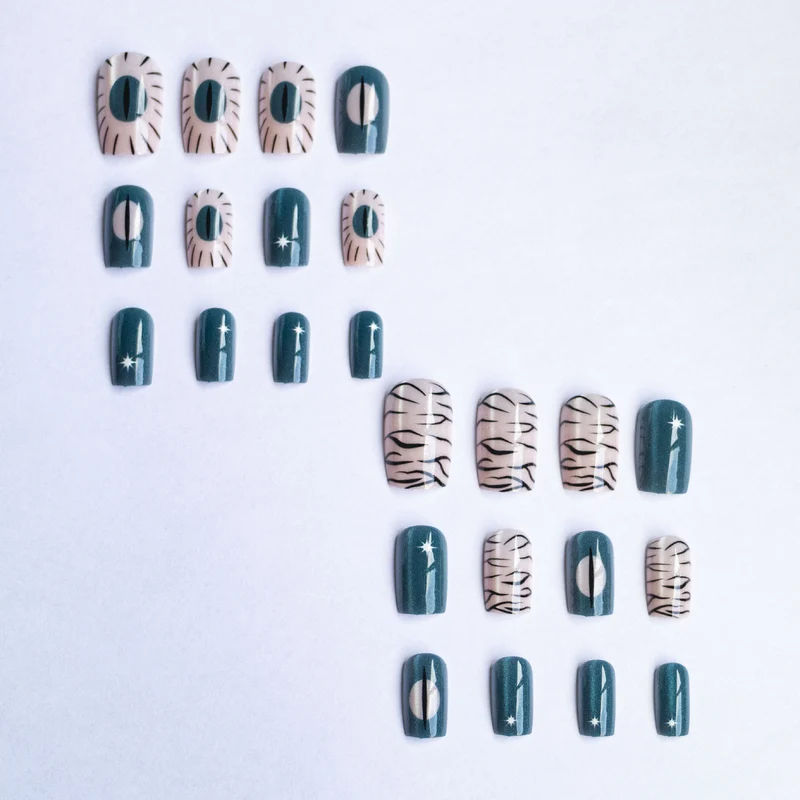 Künstlerisches Abstraktes Nagelkunstset