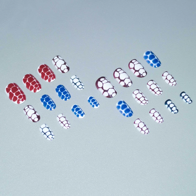Künstlerische abstrakte Nagelkunst