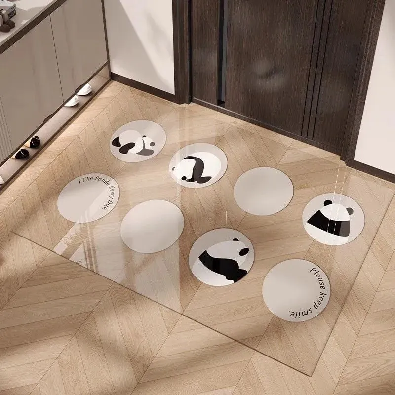 Verspielt Smiley-Gesicht Dekorative Matte