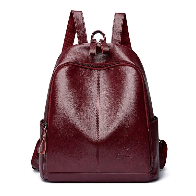 Damen Stilvolle Leder Rucksack Brehn