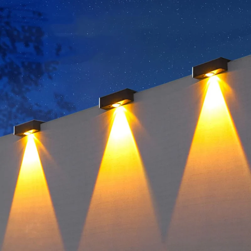 Outdoor Solar RGB Wandleuchte mit Doppelstrahl Wasserdichtes Design Skanto