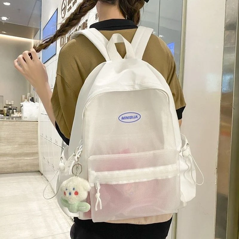 Transparenter Mesh-Rucksack Brehn