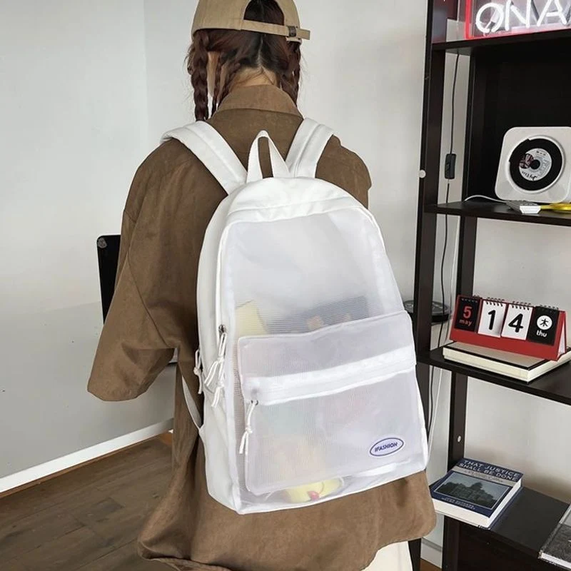 Transparenter Mesh-Rucksack Brehn