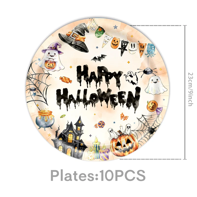 Papierservietten-Set mit Halloween-Motiven und detailreichem Druck für Partydekoration