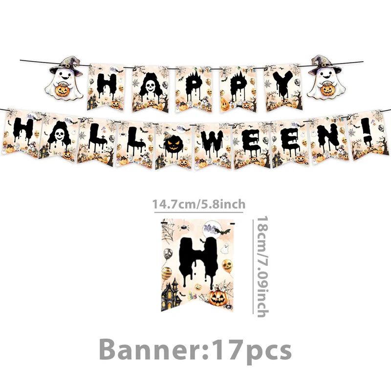 Papierservietten-Set mit Halloween-Motiven und detailreichem Druck für Partydekoration