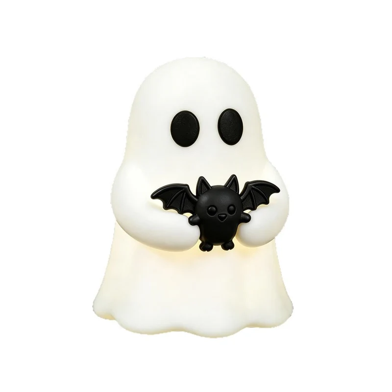 Niedliche Silikon-Kabelschutzfigur Geist mit Fledermaus-Design
