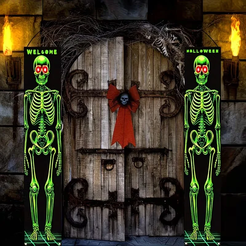 Hängendes Halloween-Türbanner Set