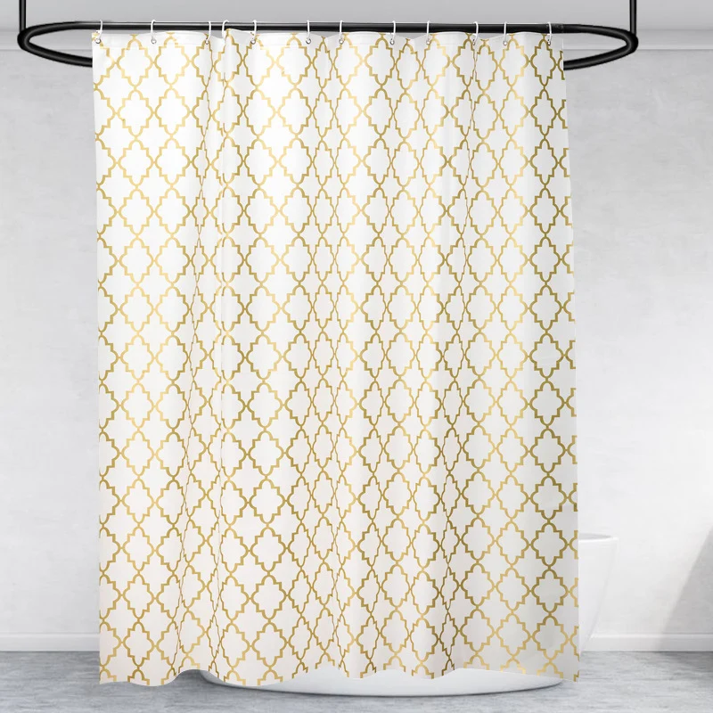 Eleganter geometrischer Duschvorhang Skanto