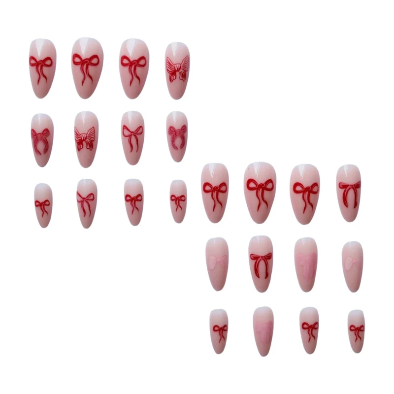 Künstlerisches Schleifen-Design Nagelkunst