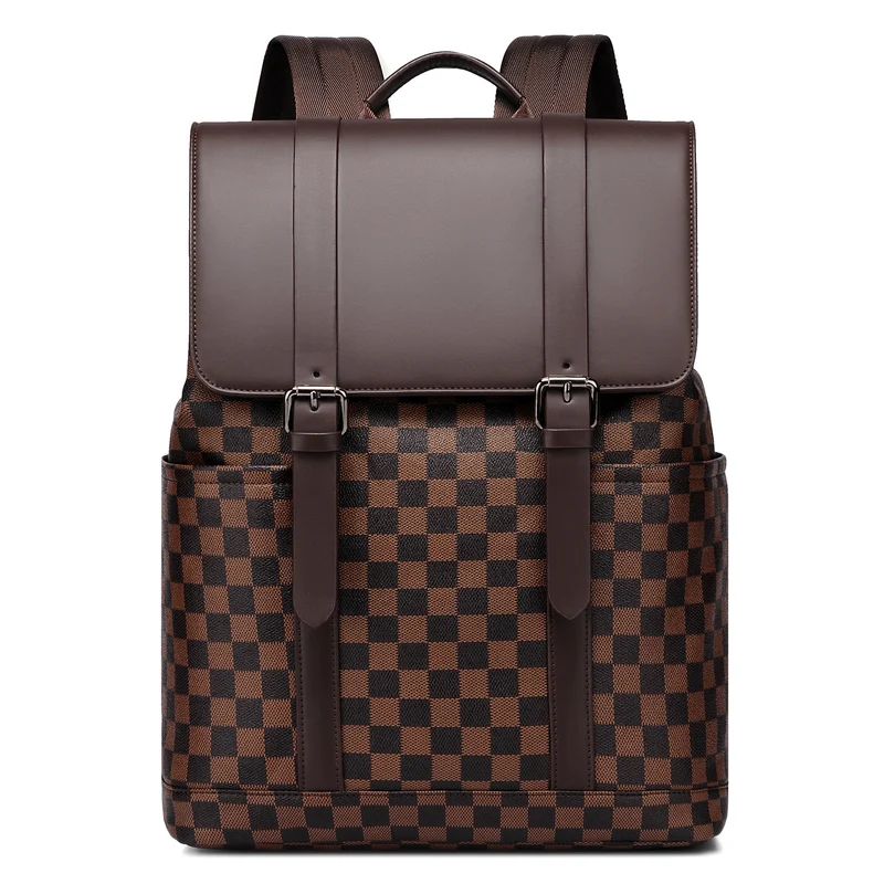 Stylische Kariert Rucksack Brehn