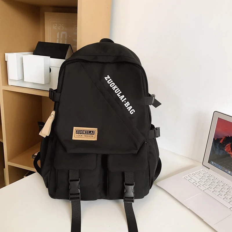 Strukturierter Schulrucksack mit mehreren Fächern Skanto