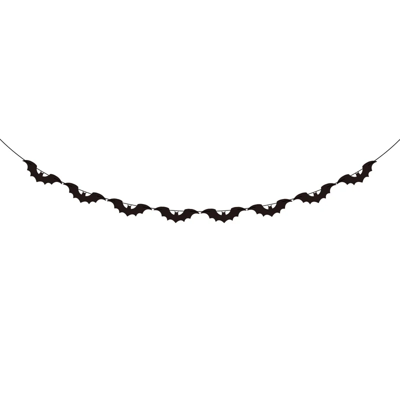 Halloween-Girlande mit Fledermaus-Motiv
