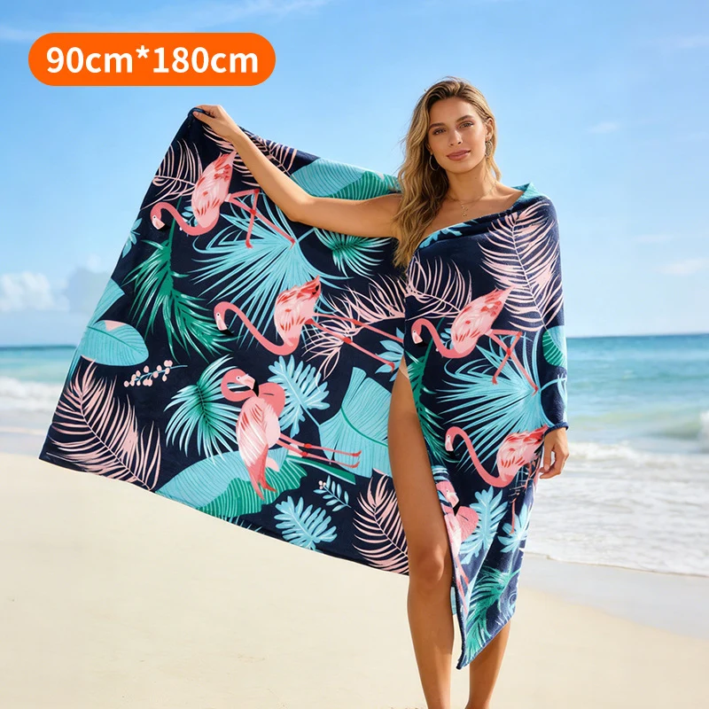 Strandtuch mit tropischem Flamingo-Design Skanto