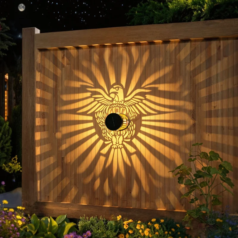Dekorative Solar-RGB-Mandala-Projektions-Wand- & Gartensteckerleuchte Skanto
