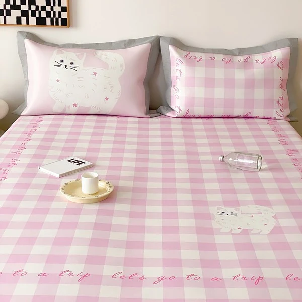 Spannbettlaken-Set mit Kissenbezügen
