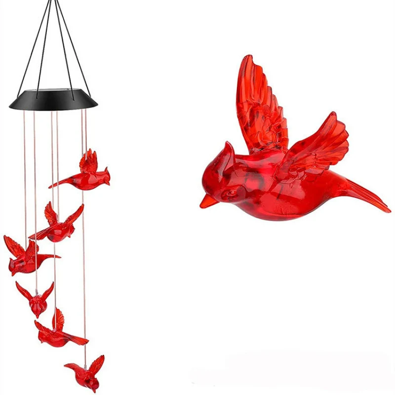 Dekoratives Flamingo Hängemobile Windspiel Gartendeko Skanto