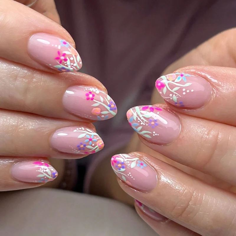 3D Blumen Acryl Nail Art Set