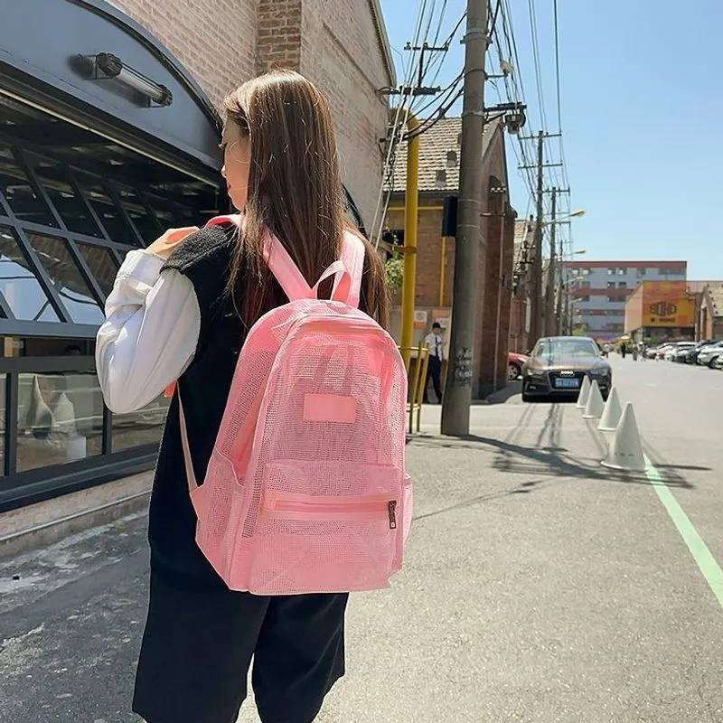 Stylische Mesh-Rucksack Brehn
