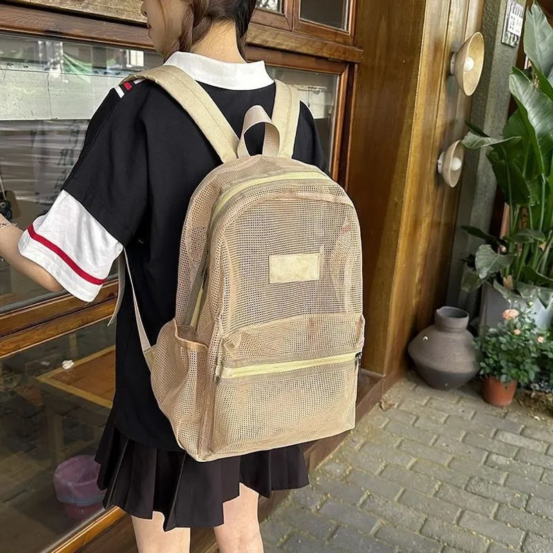 Stylische Mesh-Rucksack Brehn