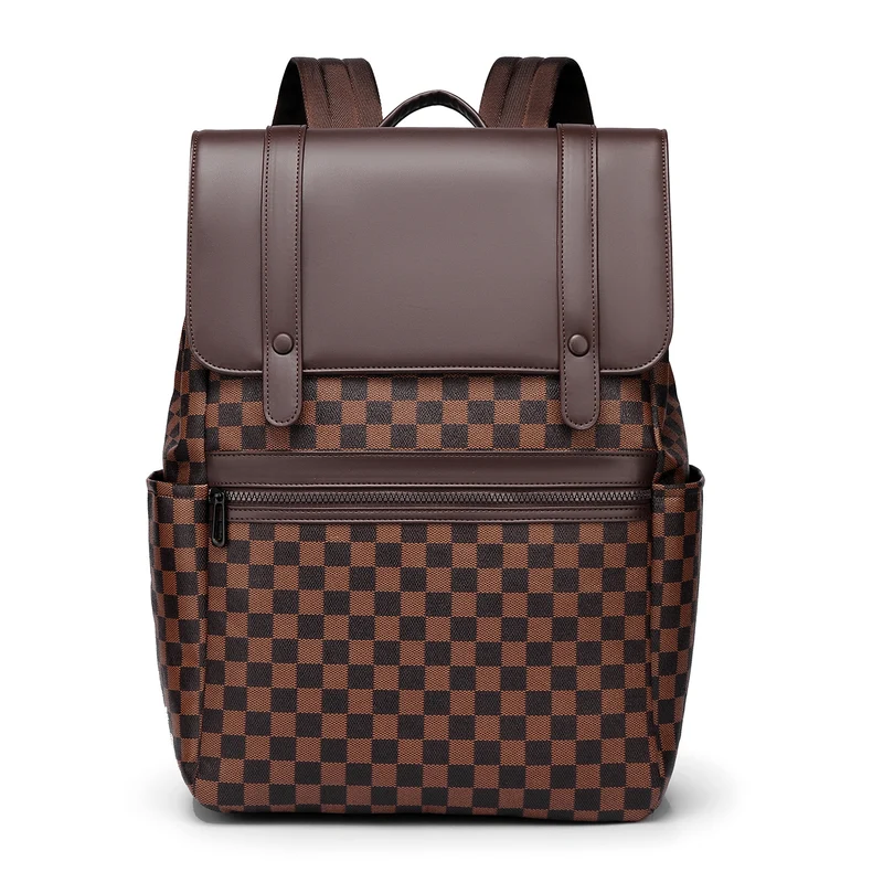 Moderner Karierter Muster Rucksack Brehn
