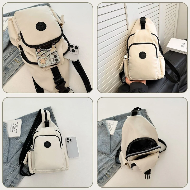 Multi-Pocket Casual Sling Bag Brehn