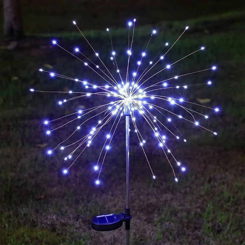 Skanto Solar LED Feuerwerk-Gartensteckerleuchten mit funktionalem Spritzdesign Skanto