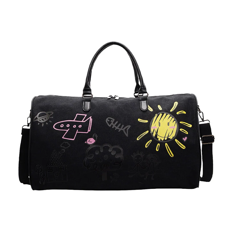 Verspielte Grafik Wochenend-Duffle-Tasche Brehn