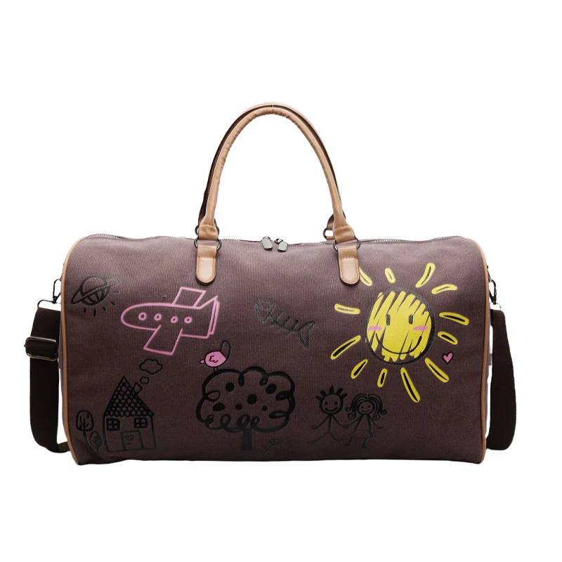Verspielte Grafik Wochenend-Duffle-Tasche Brehn