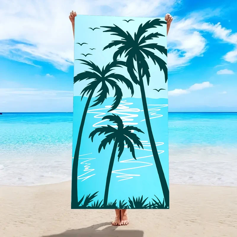 Strandtuch mit tropischem Palmenblattmuster Skanto