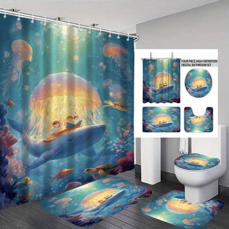 Digitales Badezimmer-Set im niedlichen Kuh-Design Skanto