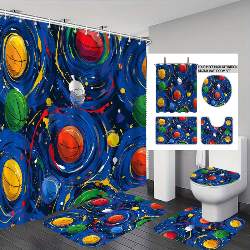 Badezimmer-Set im kreativen Universum-Design Skanto