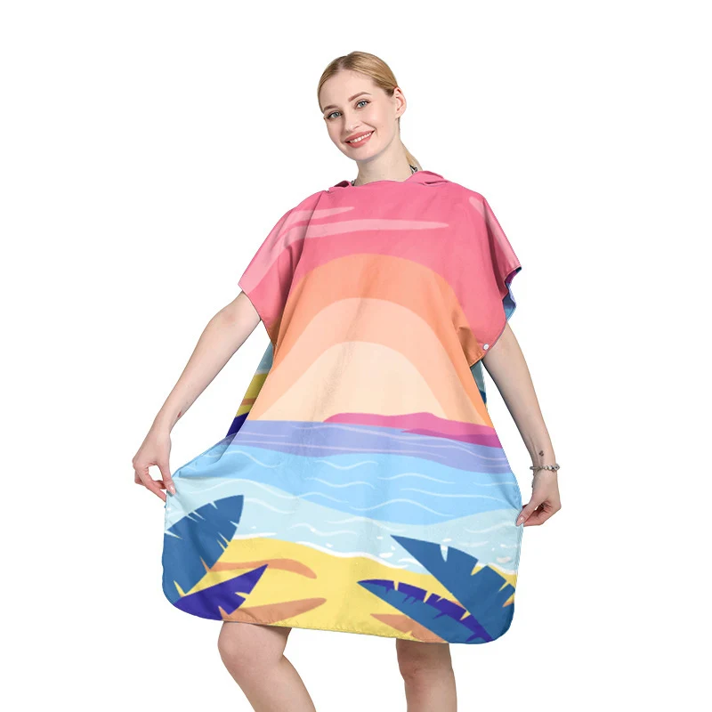 Strandkleid mit Tropenprint Skanto