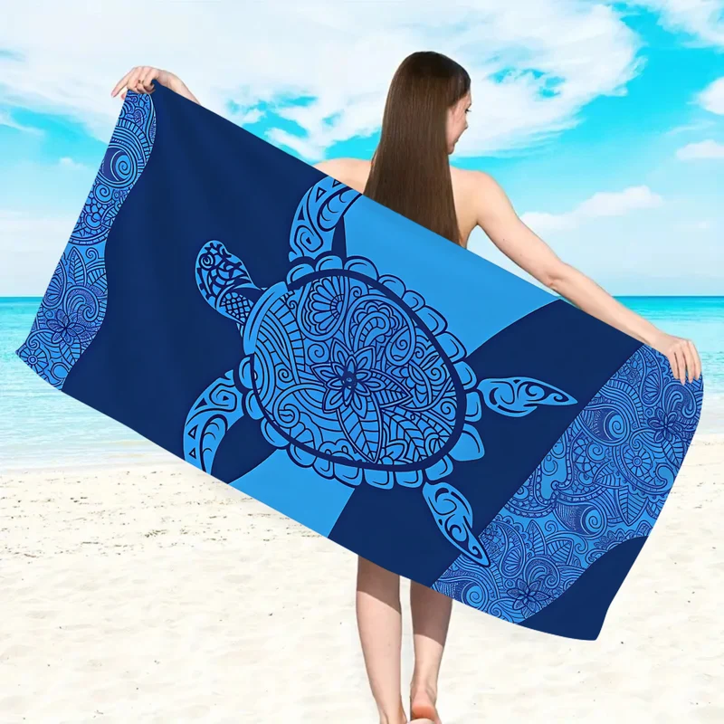 Skanto Mikrofaser-Strandtuch mit exklusivem Schildkrötenmotiv Skanto