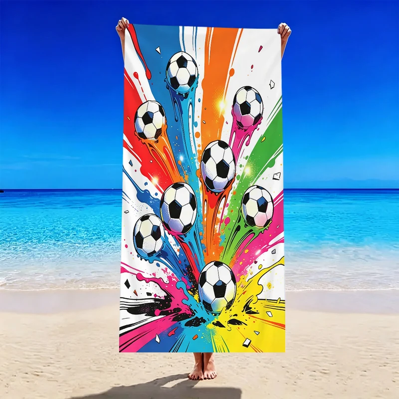 Strandtuch mit Fußballmotiv Skanto