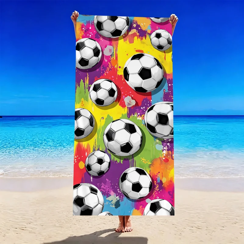 Strandtuch mit Fußballmotiv Skanto