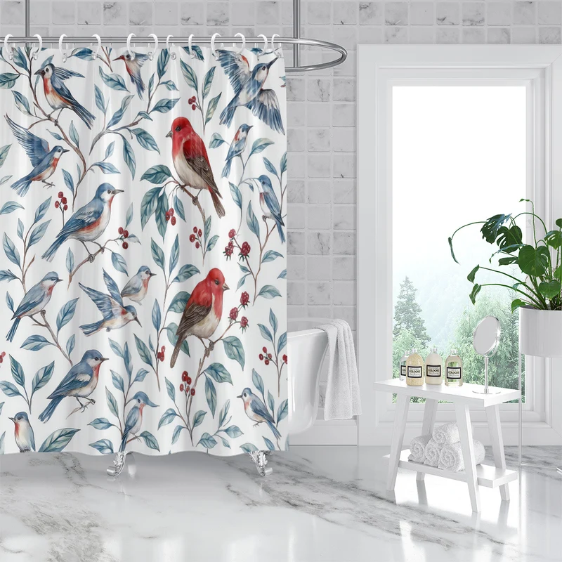 Duschvorhang im maritimen Küsten-Design Skanto