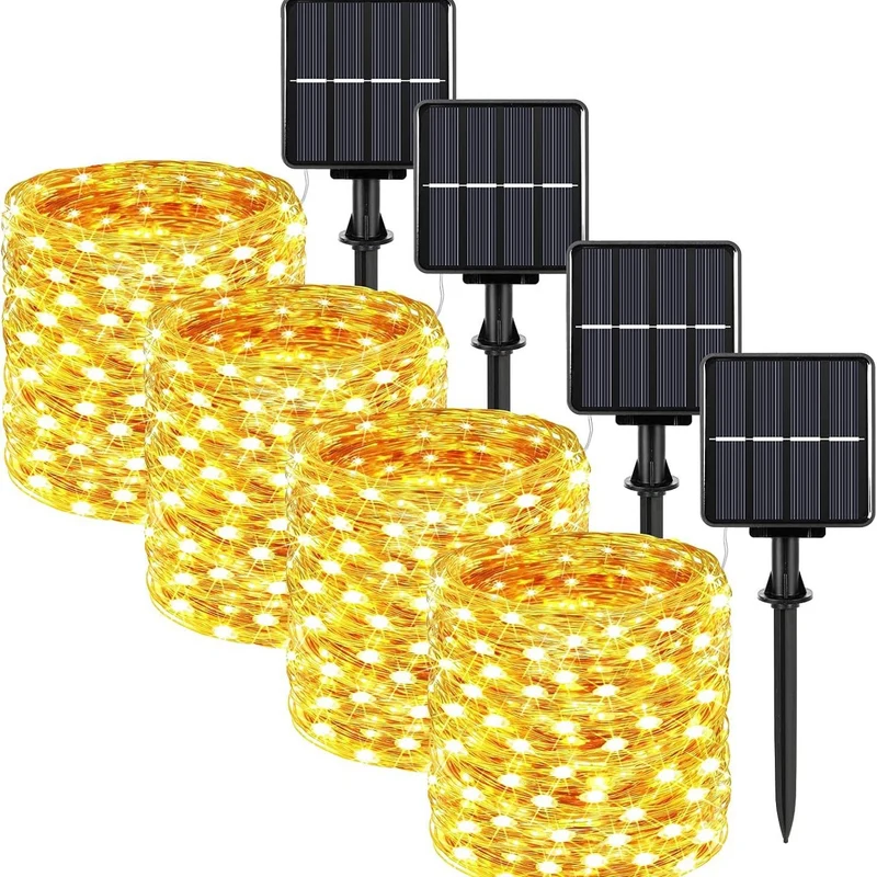 Skanto LED-Lichterkette ultradünner Silberdraht batteriebetrieben spritzwassergeschützte Dekobeleuchtung Skanto