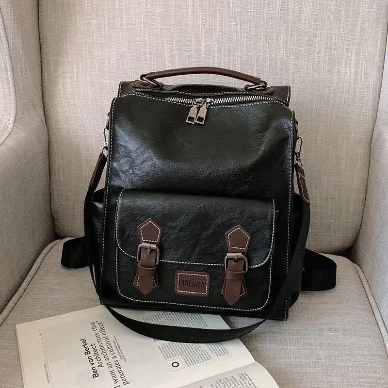 Multifunktionaler Leder-Rucksack Brehn