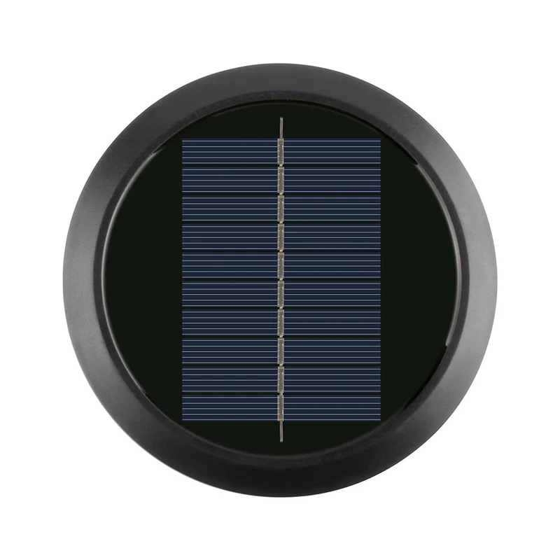 Skanto Runde Solar-Wandleuchte mit Quad-Beam LED, dekorative Außenwandlampe und wetterfestem Gehäuse Skanto