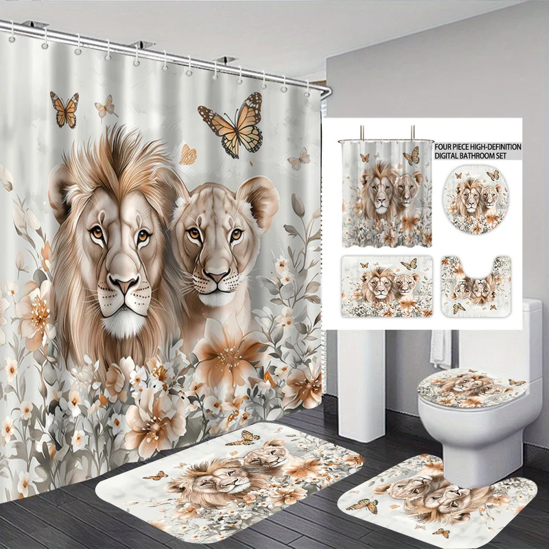 Badezimmer-Deko-Set im Zeichentrick-Schaf-Design Skanto