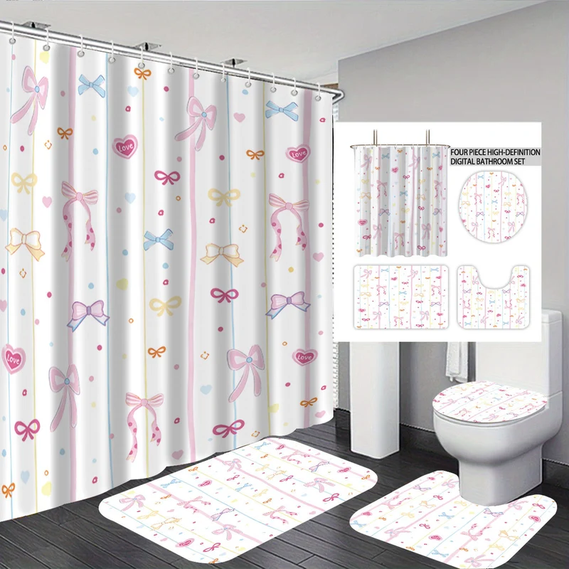 Digitales Badezimmer-Deko-Set im Hasen-Design Skanto