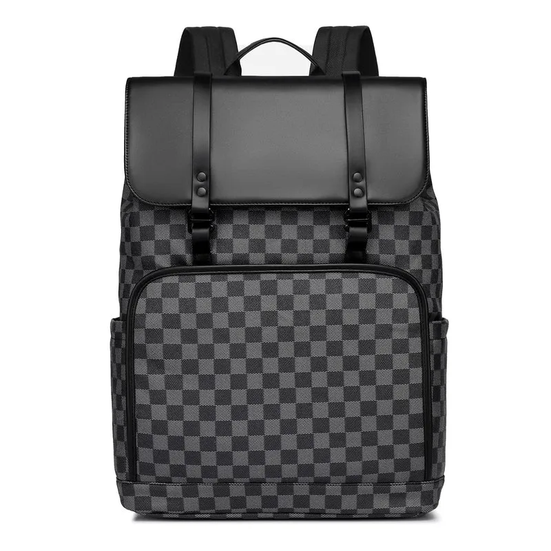Moderner karierter Rucksack Brehn