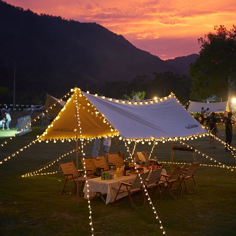 Outdoor Solar Stern- und Kugel-Lichterkette mit wasserdichtem Kupferdraht Skanto